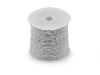 Polyesterová šnúrka PES 0,8 mm - svetlo šedá