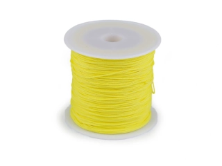 Polyesterová šnúrka PES 0,8 mm - žltá