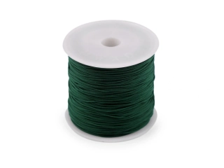 Polyesterová šnúrka PES 0,8 mm - tmavo zelená