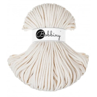 Bobbiny Premium 5 mm Natural – bavlnená šnúra 100 m na macramé a háčkovanie
