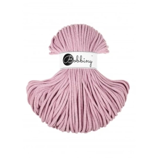 Bobbiny Premium 5 mm Dusty Rose – bavlnená šnúra 100 m na macramé a háčkovanie