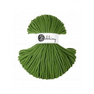 Bobbiny Premium 5 mm Moss Green – bavlnená šnúra 100 m na macramé a háčkovanie