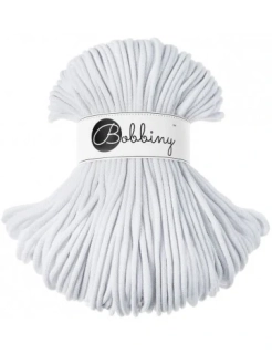 Bobbiny Premium 5 mm White – bavlnená šnúra 100 m na macramé a háčkovanie