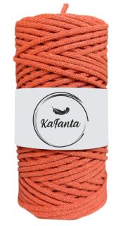 Bavlnená šnúra KaFanta 3 mm - tekvicová