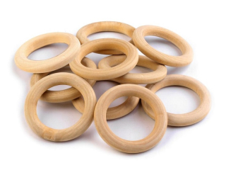 Drevený krúžok prírodný Ø49 mm