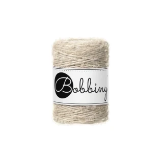 Bobbiny Bouclé 1,5 mm - šnúra s alpakou 100 m Beige
