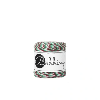 Bobbiny 3PLY 1,5 mm / 35 m – bavlnená šnúra na macramé Elf Stripes