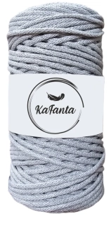 Bavlnená šnúra KaFanta 3 mm - šedá