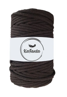 Bavlnená šnúra KaFanta 3 mm - tmavo hnedá