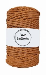 Bavlnená šnúra KaFanta 5 mm - tekvicová
