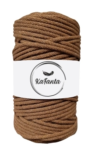 Bavlnená šnúra KaFanta 5 mm - karamelová