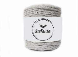 Macrame priadza KaFanta 5mm/100m - šedá