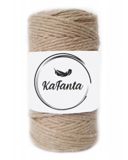 Macrame priadza KaFanta 2mm/60m - béžová