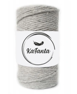 Macrame priadza KaFanta 2mm/60m - šedá