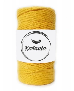 Macrame priadza KaFanta 2mm/60m - žltá