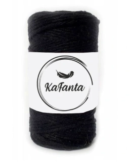 Macrame priadza KaFanta 2mm/60m - čierna