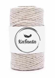 Macrame priadza KaFanta 2mm/60m - natural