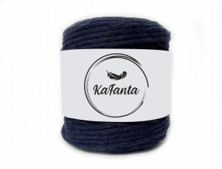 Macrame priadza KaFanta 5mm/100m - tmavo modrá
