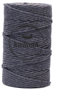 Macrame priadza KaFanta 2mm/60m - antracit