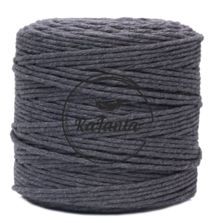 Macrame priadza KaFanta 3mm/200m - antracit