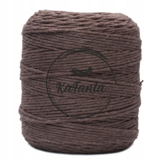 Macrame priadza KaFanta 3mm/200m - hnedá