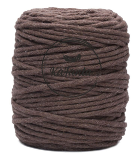 Macrame priadza KaFanta 5mm/100m - hnedá