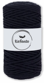 Bavlnená šnúra KaFanta 3 mm - čierna