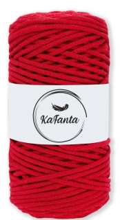 Bavlnená šnúra KaFanta 3 mm - červená