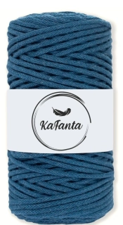 Bavlnená šnúra KaFanta 3 mm - petrol