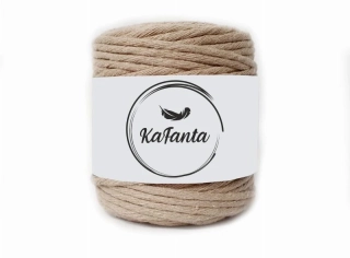 Macrame priadza KaFanta 5mm/100m - béžová